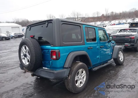 2019 Jeep Wrangler Unlimited Sport S 4X4 z USA, uszkodzony, nr VIN 1C4HJXDG1KW677817